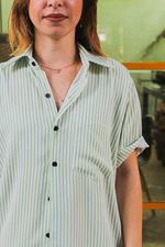 Camisa Listrada Verde Claro