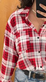 Camisa Xadrez Vermelha