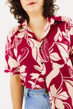 Camisa Floral Magenta