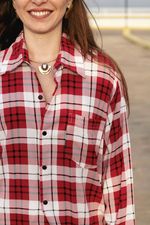 Camisa Xadrez Vermelha