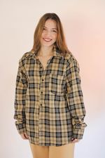 Camisa Xadrez Bege