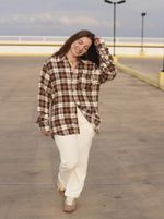 Camisa Xadrez Marrom