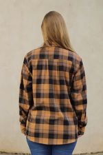 Camisa Xadrez Marrom Escuro