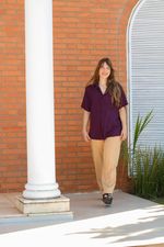 Camisa Roxo Ameixa