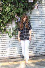 Camisa Grid Preta