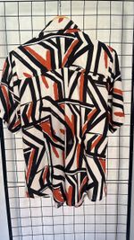 Camisa Geométrica Laranja