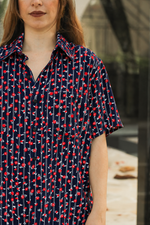 Camisa Jardim Azul