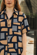 Camisa Geo Azul