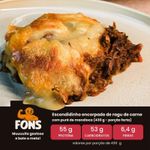 Escondidinho Encorpado de Ragu de Carne com Purê de Mandioca (430 g - Porção Farta)