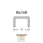 Grampo Inox Naval Linha 80/8 Cx 11.000 Pçs