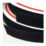 Fecho De Contato Dupla Face Velkro 25mm Cor Preto Por Metro