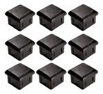 Ponteira Interna 40X40mm Preto - Kit com 100 unidades