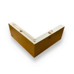 Kit 4x Cantoneira Pé De Sofá Madeira 20x20x5cm 3 Cores