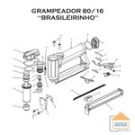 Grampeador Pacar 8016 Brasileirinho