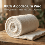 Algodão Cru Ovata Para Caixa Orgônica Manta Orgônica 1kg