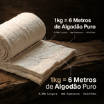 Algodão Cru Ovata Para Caixa Orgônica Manta Orgônica 1kg
