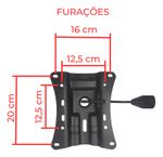 Flange Universal Cadeira Secretaria Diretor Presidente Gamer