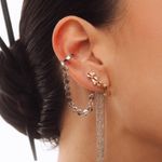BRINCO EAR HOOK OMA DIAMANTES