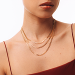 CHOKER MEIA CORRENTE OMA OURO AMARELO 18K