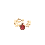 PIERCING OMA RUBI / ESMERALDA OURO AMARELO