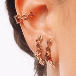 PIERCING OMA RUBI / ESMERALDA OURO AMARELO