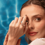 ANEL AMETISTA PÉROLA OURO 18K