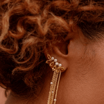 BRINCO EAR CUFF HELIODORO E PÉROLA