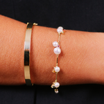 PULSEIRA PÉROLAS, SAFIRAS COLOR, RUBI, TSAVORITA E DIAMANTE BRANCO