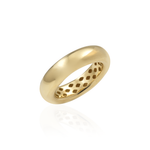 ANEL BOJUDO LISO 5,75MM EM OURO AMARELO