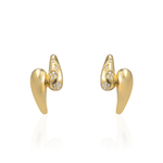 BRINCO EAR HOOK EQUILIBRIO COM DIAMANTES 1PT EM OURO AMARELO