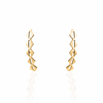 BRINCO EAR HOOK CORRENTE OMA EM OURO AMARELO