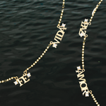 CHOKER PAZ, AMOR, FÉ E VIDA COM DIAMANTES