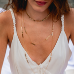 CHOKER ENTREGO, CONFIO E AGRADEÇO COM SAFIRAS COLORIDAS