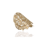 ANEL MANDALLA 30MM OURO AMARELO