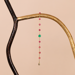 PULSEIRA ESMERALDA E TURMALINA ROSA OURO AMARELO