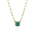 CORRENTE ELO CARTIER ESMERALDA OURO AMARELO