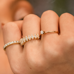 ALIANÇA INTEIRA DIAMANTE BRANCO 4PTS OURO AMARELO