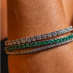  PULSEIRA RIVIERA DIAMANTE BRANCO 32PTS 11,84CTS OURO BRANCO