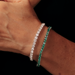  PULSEIRA RIVIERA DIAMANTE BRANCO 32PTS 11,84CTS OURO BRANCO