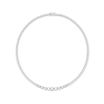 COLAR RIVIERA DEGRADÊ DIAMANTES 3 A 25PTS 5,23CTS OURO BRANCO