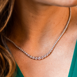  COLAR RIVIERA DEGRADÊ DIAMANTES 3 A 25PTS 5,23CTS OURO BRANCO