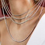  COLAR RIVIERA 43CM DIAMANTES 5PTS 7,15CT OURO BRANCO