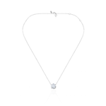  COLAR PONTO DE LUZ DIAMANTE BRANCO 1CT OURO BRANCO