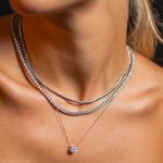  COLAR PONTO DE LUZ DIAMANTE BRANCO 1CT OURO BRANCO