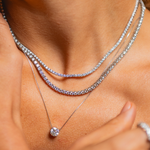  COLAR PONTO DE LUZ DIAMANTE BRANCO 1CT OURO BRANCO