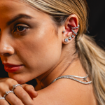  BRINCO SOLITÁRIO DIAMANTE BRANCO 70PTS OURO BRANCOv