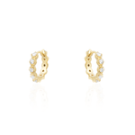 ARGOLA 15MM DIAMANTES 10PTS 1,6CT CAIXA COROA OURO AMARELO