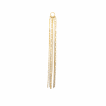 APLIQUE FRANJA ELO CARTIER VENEZIANO OURO AMARELO