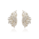 BRINCO RAÍZES DIAMANTES OURO AMARELO