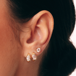 ARGOLA 13MM MOISSANITE OVAL CRAVAÇÃO INGLESA EM PRATA BANHO OURO 18K